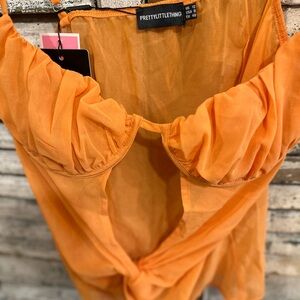 PrettyLittleThing Vibrant Orange Apparel